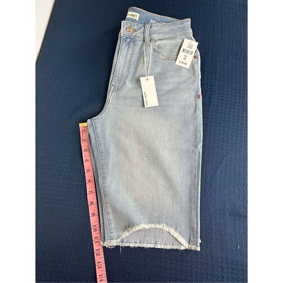 Warp + Weft Women’s Bermuda Blue Jean Shorts Size 6/28 - Picture 4 of 10